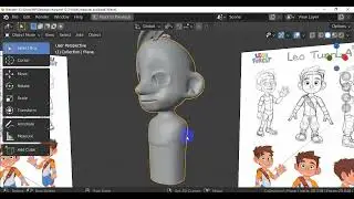 الأسبوع الثاني 1 -- تكملة محاضرة نمذجة شخصية كرتونية Blender