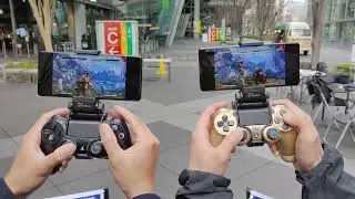 5G SA環境でPS5リモートプレイをしている様子
