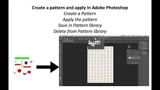 How to create a pattern and apply in Adobe Photoshop?