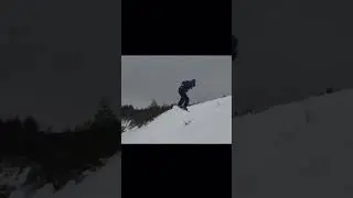 Hard fall on a snowboard..