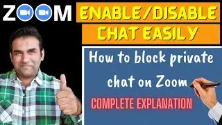 how to enable disable chat in zoom | Enable chat in zoom| how to block private chat in zoom