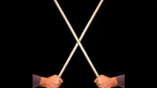 Дубинка- трость:  испытание на бетонном блоке