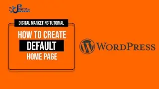 HOW TO CREATE DEFAULT HOMEPAGE IN WORDPRESS | WEBSITE DEVELOPMENT COURSE