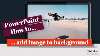 How to add an image to a slide background | PowerPoint tips