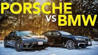 2018 BMW M760i vs Porsche Panamera Turbo Comparison | Which Luxury Winter Beater Wins?
