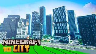 I build a SKYLINE for my HUGE Minecraft City | Building Timelapse | Ep. 10