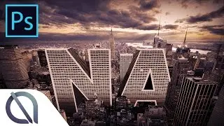 How to make 3D big city text (photomanipulation) - Tutorial - Photoshop