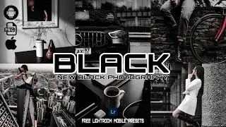 BLACK Presets - Lightroom Mobile Presets DNG | Black Tone Preset | Black Preset