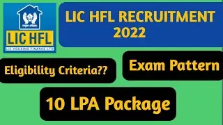 LIC HFL Recruitment 2022 Jobs for freshers #lic #jobs #freshersjobs2022