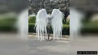New white angel wings dance props swan simulation feather studio shooting photo cos decorative appli