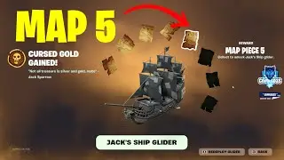 How to Complete Pirate Code Five Quests to unlock Map Piece Five Fortnite - Jack Sparrow Quests