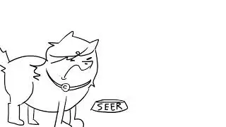 ANGRY DOG THROWS BOWL MEME (LOUD)