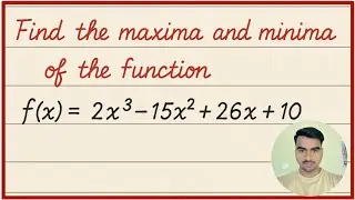 maxima and minima concept || how to find maxima and minima full concept 