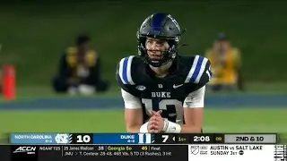 Riley Leonard (Duke QB) vs North Carolina 2022