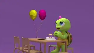 Bintah blows a candle