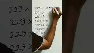 229 table trick | 229 table | table of 229 #shorts #youtubeshorts #maths