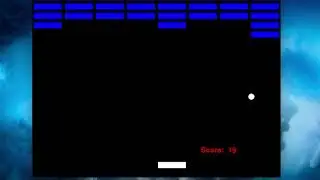 Easy breakout using python 3 and pygame with start and game over screen