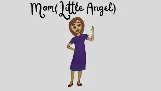 Learn to draw Mom Little angel - Easy Drawing videos for kids