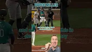 Bryce Miller has a new death ball curveball. #mariners #mlb #baseball