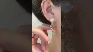 Her Lab Jewelry To The leaves of pearl earrings😍#jewellery #earrings #jewellerydesign