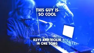 So cool! 🤘 This guy plays violin AND keys in one song! 🎻🎹 