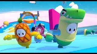 Fall guys играю с другом, пытаемся взять топ №1