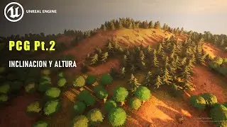UNREAL ENGINE 5 Como Hacer Un Bosque (Inclinación y Altura) (PCG.2) Tutorial "Español"