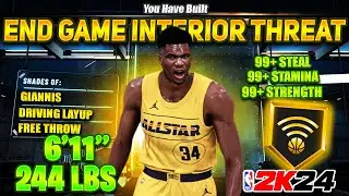 The MOST TOXIC ‘END-GAME INTERIOR THREAT’ Build To Make NBA 2K24… HYBRID GIANNIS ANTETOKOUNMPO BUILD
