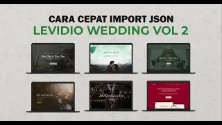 CARA CEPAT Import/Insert JSON Levidio Wedding Vol 2
