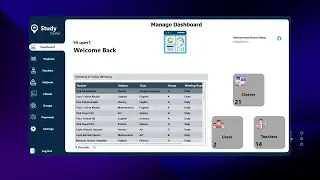 Study Center Management System | .NET Framework (C#) | WinForms | SQL | T-SQL