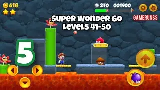 Super Wonder Go: Maro Bros - Gameplay Walkthrough Android Part 5 - Levels 41-50