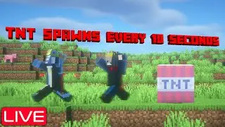 We Beat Minecraft, but TNT spawns every 10 seconds! | !discord !credits