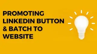 Promoting LinkedIn Profile on Personal Website | Balaji Duraisamy