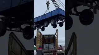 Отгрузка универсального трехосного прицепа. 3 ПТС-9