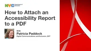 How to Attach an Accessibility Report to a PDF