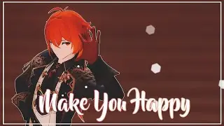 【原神MMD】Make you Happy - NiziU【4K/60/Diluc】