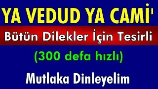 YA VEDUD YA CAMİ ZİKRİ (300 defa hızlı) Dualar Hazinesi
