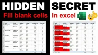 Fill the blank cells in Excel | How to Fill Blank Cells in Excel | Fill blank cells in MS Excel