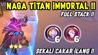 HYPER YU ZHONG TITAN IMMORTAL !! FULL STACK 40 !! COMBO MAGIC CHESS TERKUAT
