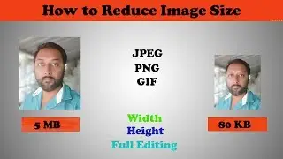 how to resize and reduce photo for online forms with pc (in hindi)