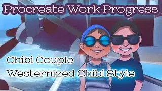 Procreate Drawing Process Western Chibi Drawing Style Couple by Mzzazn