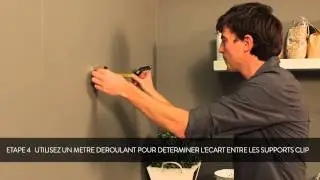 INSTRUCTION: monter une etagère Duraline à supports clip sur un mur - Français