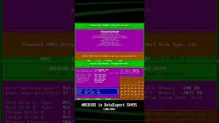 How to configure a new hard drive in MS-DOS #shorts