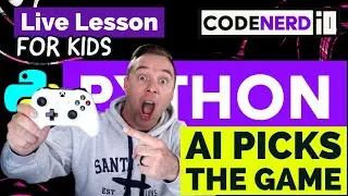Building a Python AI that picks which game to play | Python Coding Live Lesson
