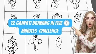 12 ganpati drawing challenge #challenge