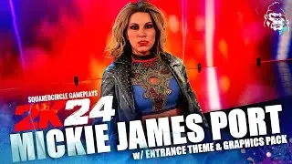 WWE 2K24 Mickie James Mod w/ Entrance Theme & Graphics Pack | New WWE 2K24 Mods