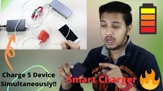 Mivi Smart Charger - Unboxing, Review & Testing | 5 Port Charing - Anirudh Technicals