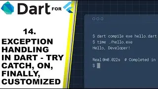 DART EXCEPTION HANDLING  -  How to handle Exceptions in Dart Tutorial. Flutter Exceptions