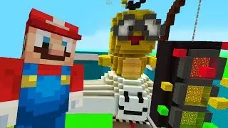 Minecraft Xbox Hide and Seek - SUPER MARIO WORLD !!!