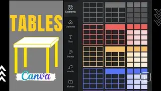 How to create Tables (column) in Canva | Canva tutorial 32